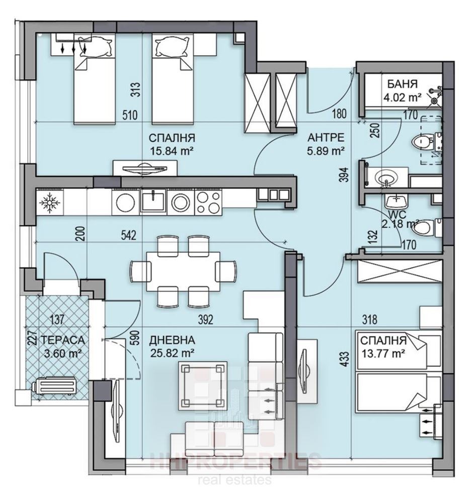 Продава 3-СТАЕН, гр. Пловдив, Гагарин, снимка 3 - Апартаменти - 53991722