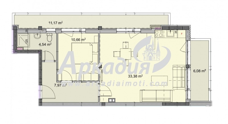 Продава 2-СТАЕН, гр. Пловдив, Коматево, снимка 3 - Aпартаменти - 46565072