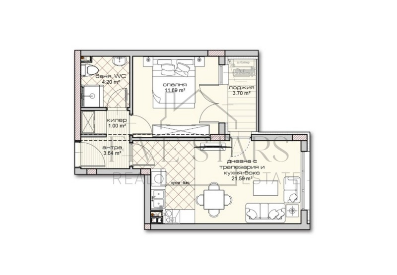 Продава 2-СТАЕН в град Варна, Владислав Варненчик 1 - 63 кв.м / 93 500 € » 182 870.11 лв., ФАЙВ СТАРС