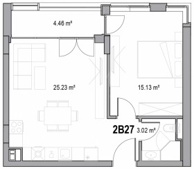 1 camera da letto Hristo Smirnenski, Plovdiv 9