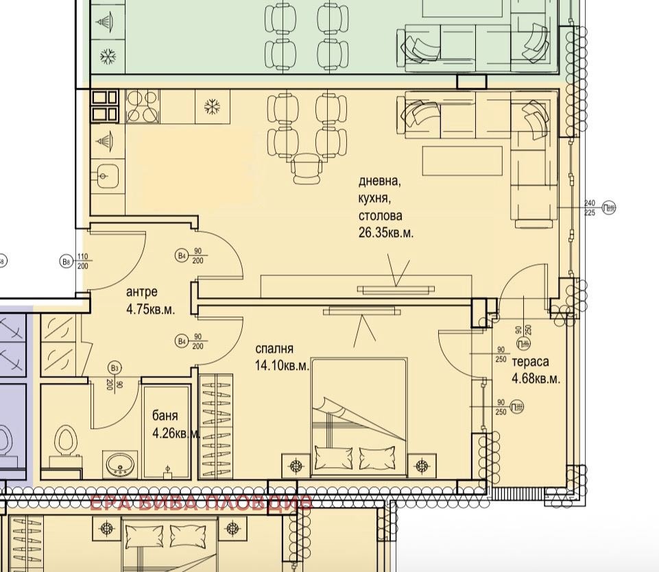 Продава 2-СТАЕН, гр. Пловдив, Кършияка, снимка 3 - Апартаменти - 56210375