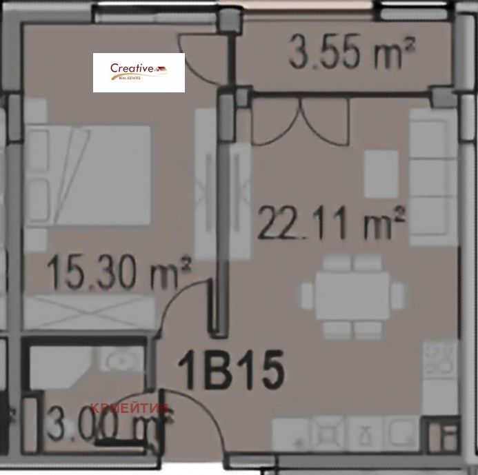 Til salg  1 soveværelse Plovdiv , Zapaden , 61 kvm | 30215269 - billede [10]