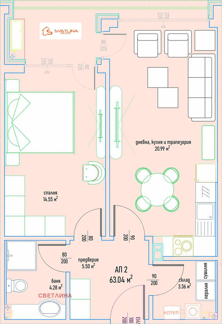 Продава 2-СТАЕН, гр. София, Малинова долина, снимка 8 - Апартаменти - 53766535