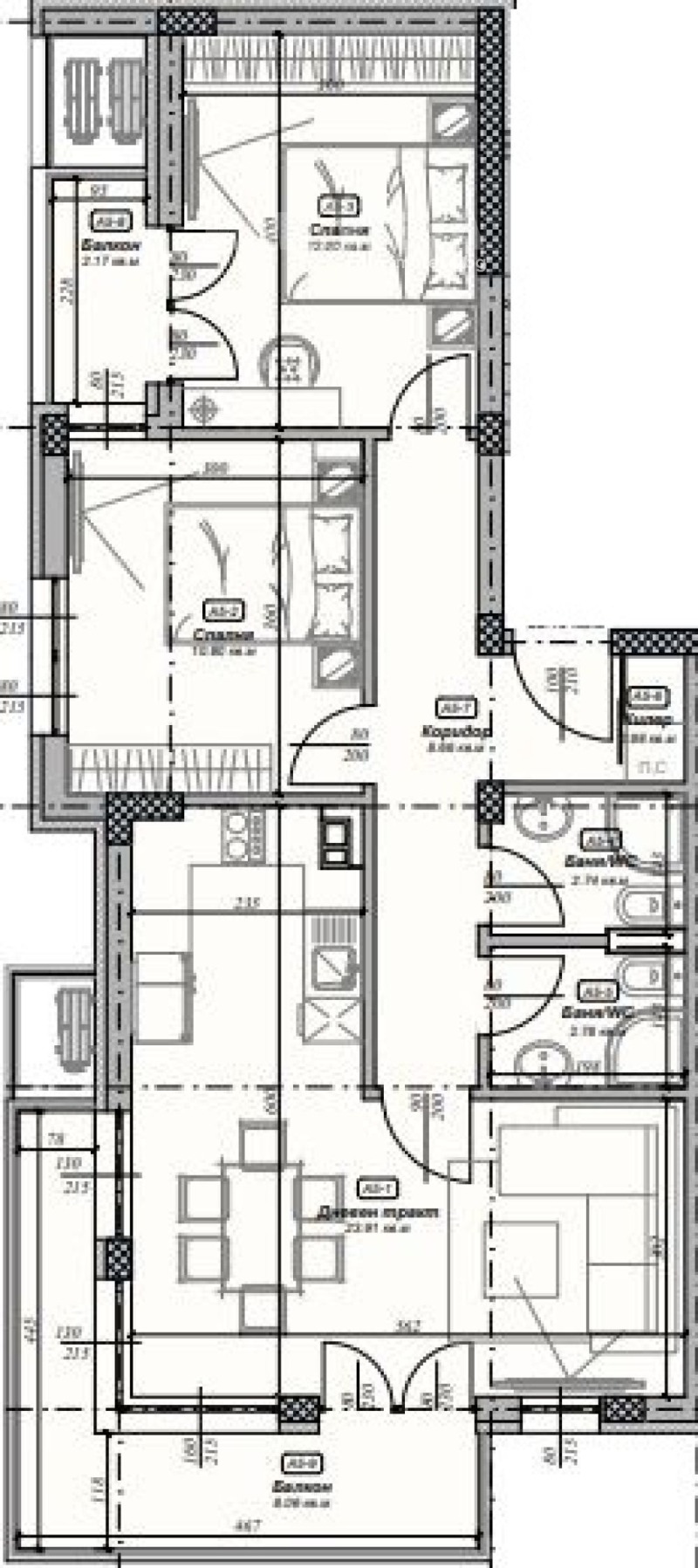 Продава  3-стаен град Варна , Възраждане 4 , 102 кв.м | 45556169 - изображение [3]