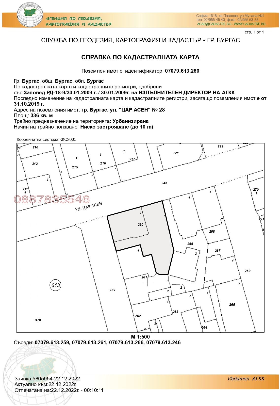Продава ПАРЦЕЛ, гр. Бургас, Център