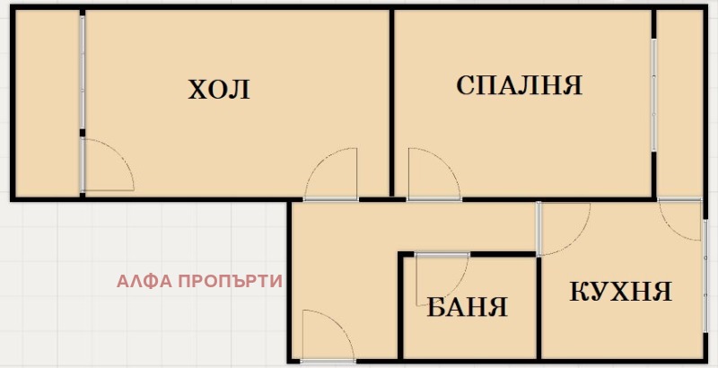 Till salu  1 sovrum Sofia , Nadejda 3 , 66 kvm | 98310292