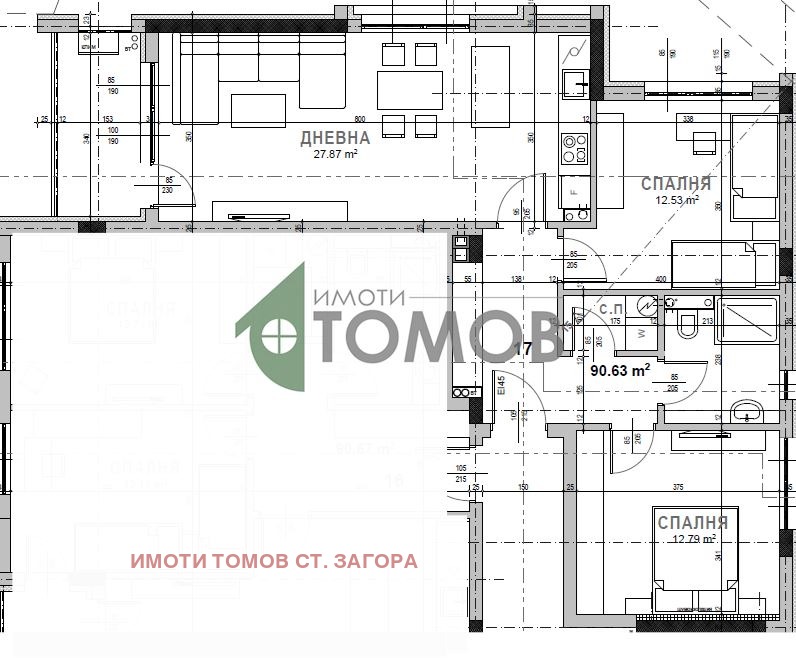 Продава 3-СТАЕН, гр. Стара Загора, Самара 3, снимка 3 - Апартаменти - 52480444