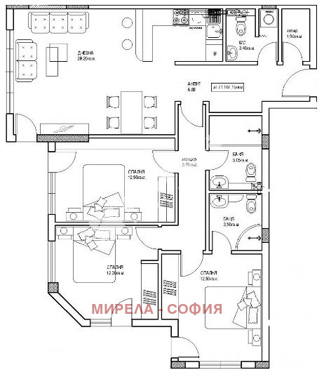 Продава  4-стаен град София , Княжево , 162 кв.м | 40542662 - изображение [2]