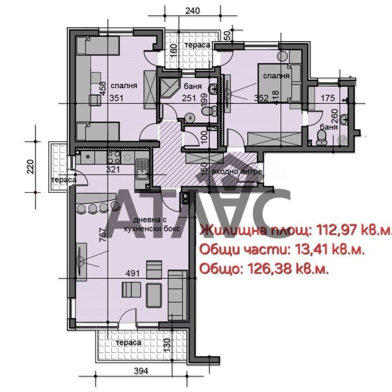 For Sale  2 bedroom Plovdiv , Ostromila , 126 sq.m | 32138669 - image [15]