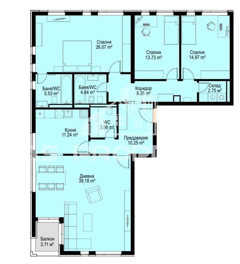 In vendita  3+ camere da letto Sofia , Boiana , 190 mq | 80681636