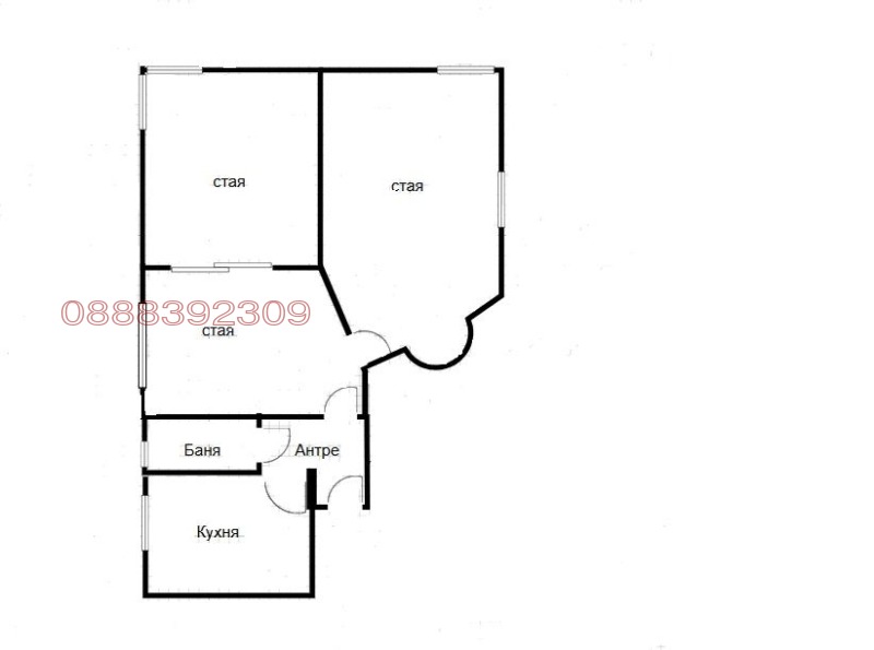 Продава 3-СТАЕН, гр. София, Яворов, снимка 17 - Апартаменти - 52569066