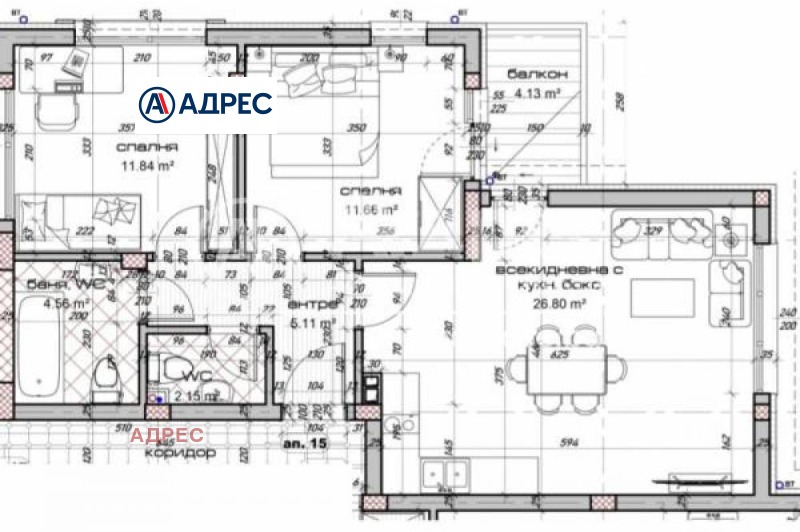 En venta  2 dormitorios Varna , Vinitsa , 97 metros cuadrados | 50389625 - imagen [13]