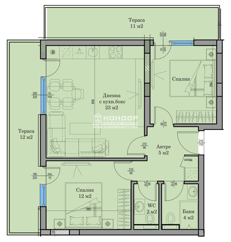 Zu verkaufen  2 Schlafzimmer Plowdiw , Hristo Smirnenski , 113 qm | 16791263