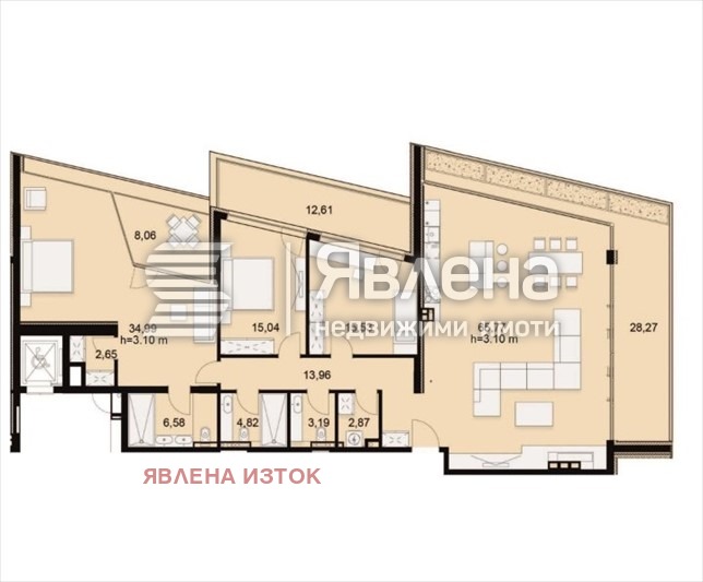 Till salu  3 sovrum Sofia , Simeonovo , 266 kvm | 93700404 - bild [12]