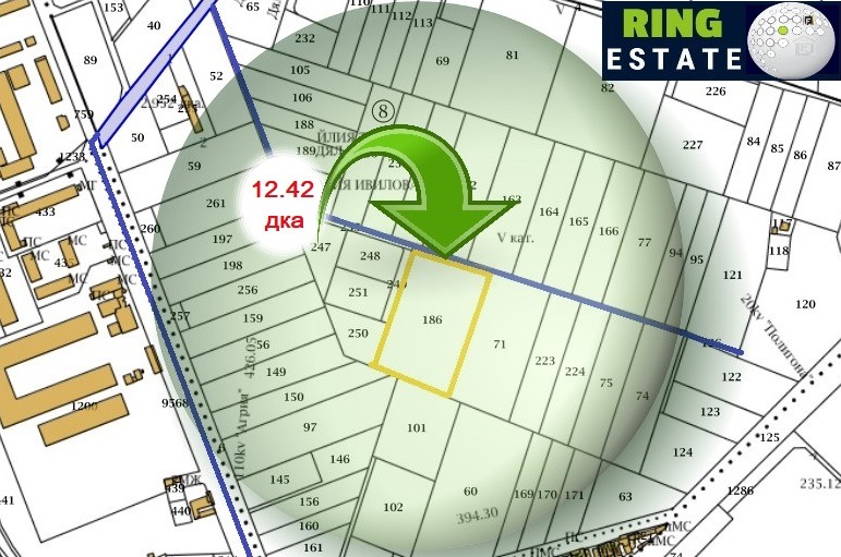 In vendita  Terra regione Plovdiv , Plovdiv , 12.423 dka | 26457785 - Immagine [5]