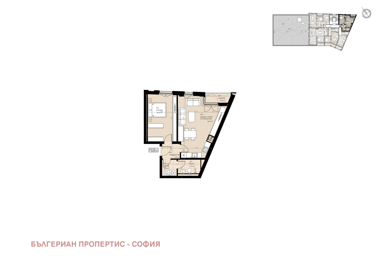 Продава 2-СТАЕН, гр. София, Овча купел, снимка 2 - Апартаменти - 55887366