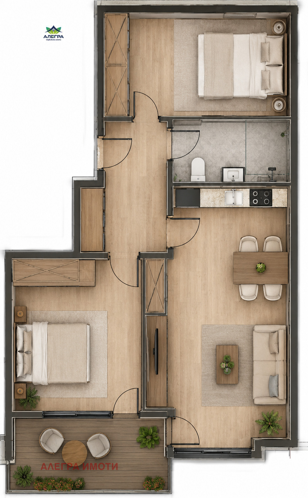 Продава 3-СТАЕН, гр. Пазарджик, Запад, снимка 2 - Апартаменти - 55692376