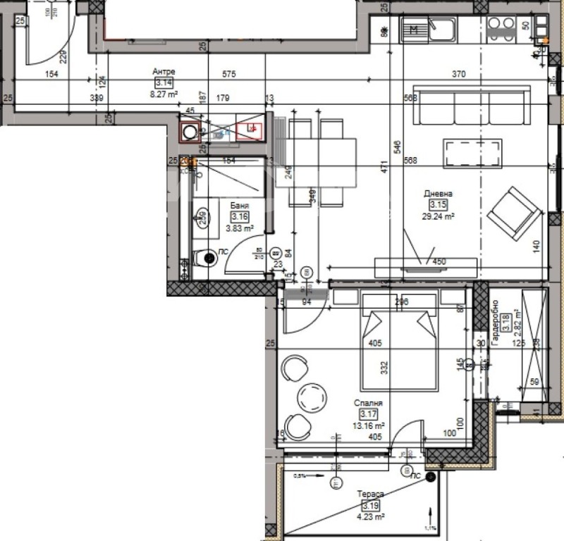Na sprzedaż  1 sypialnia Sofia , Chladilnika , 92 mkw | 95082504 - obraz [2]