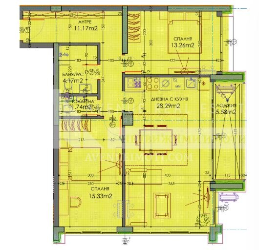 Продается  2 спальни Пловдив , Тракия , 117 кв.м | 68063628 - изображение [3]