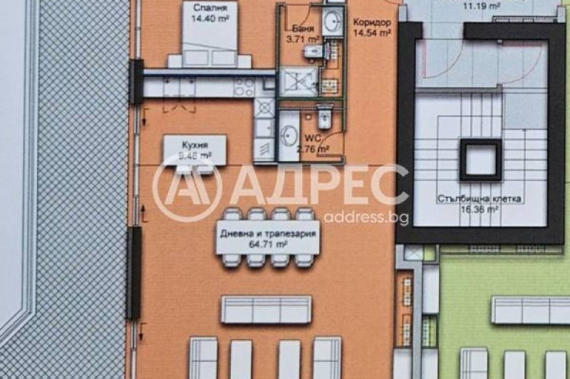 Продава МНОГОСТАЕН, гр. София, Кръстова вада, снимка 1 - Aпартаменти - 46962116