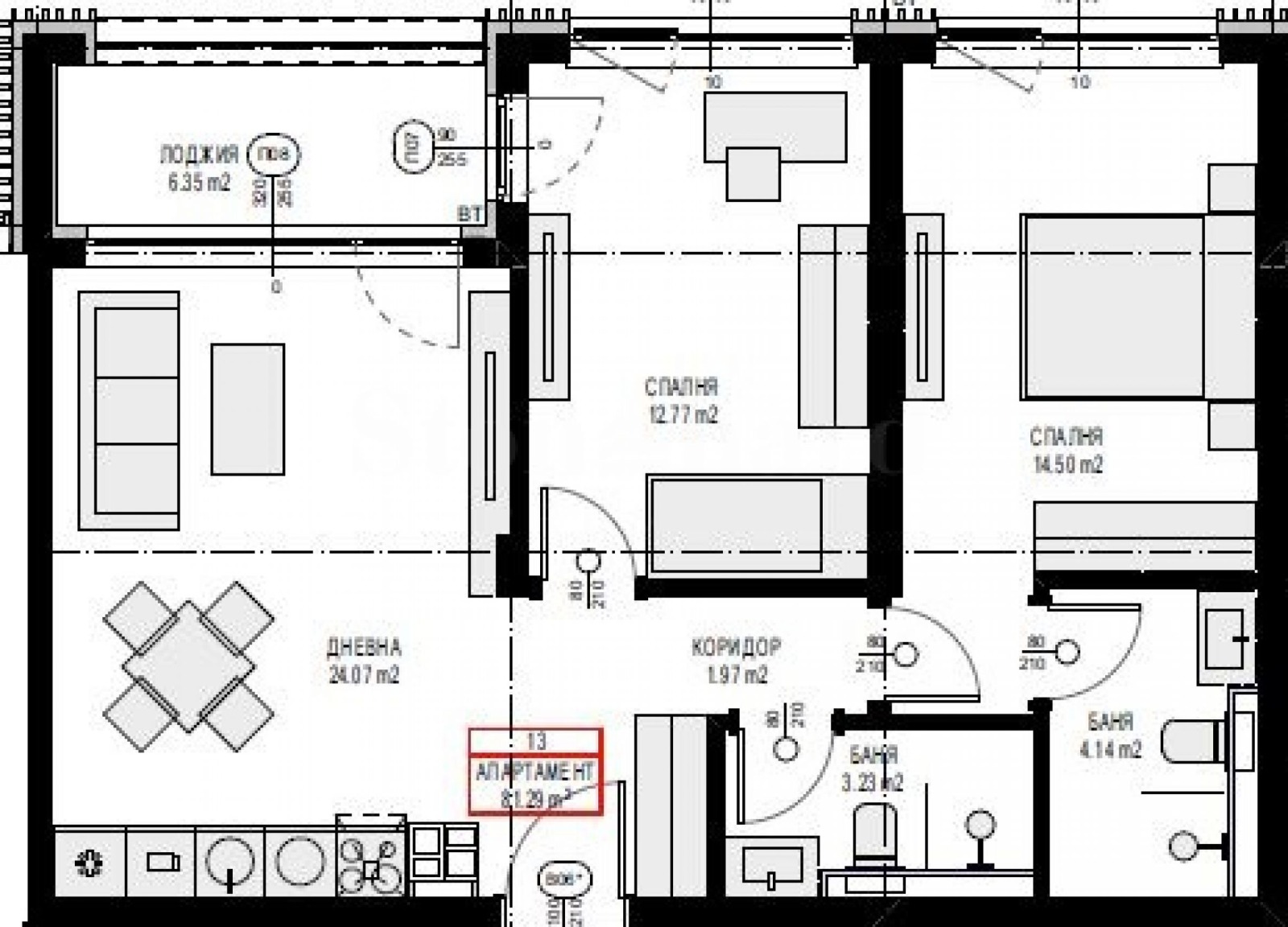 Продава 3-СТАЕН, гр. София, с. Панчарево, снимка 2 - Апартаменти - 51591799