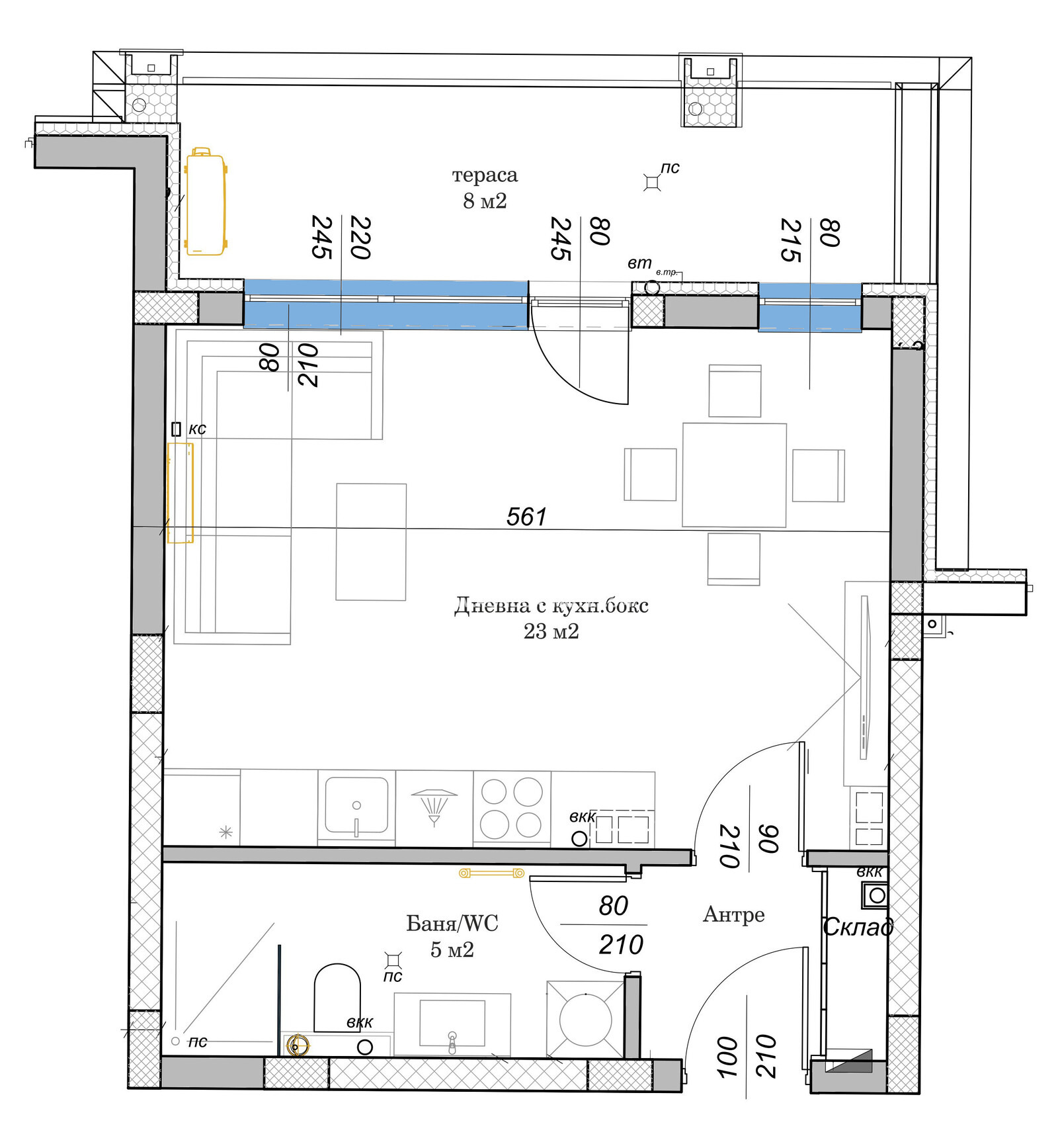 Продава 1-СТАЕН, гр. Пловдив, Остромила, снимка 5 - Апартаменти - 46255767