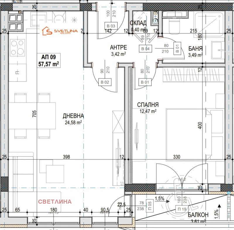 Продава  2-стаен град София , Симеоново , 67 кв.м | 55953817 - изображение [9]