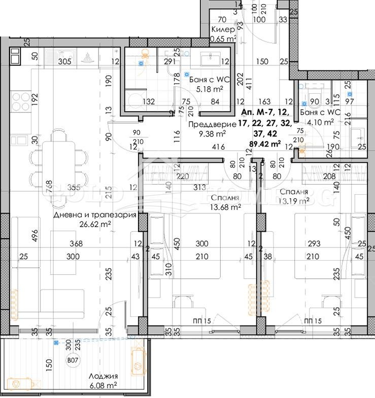 Продава 3-СТАЕН, гр. Пловдив, Южен, снимка 7 - Апартаменти - 53883175