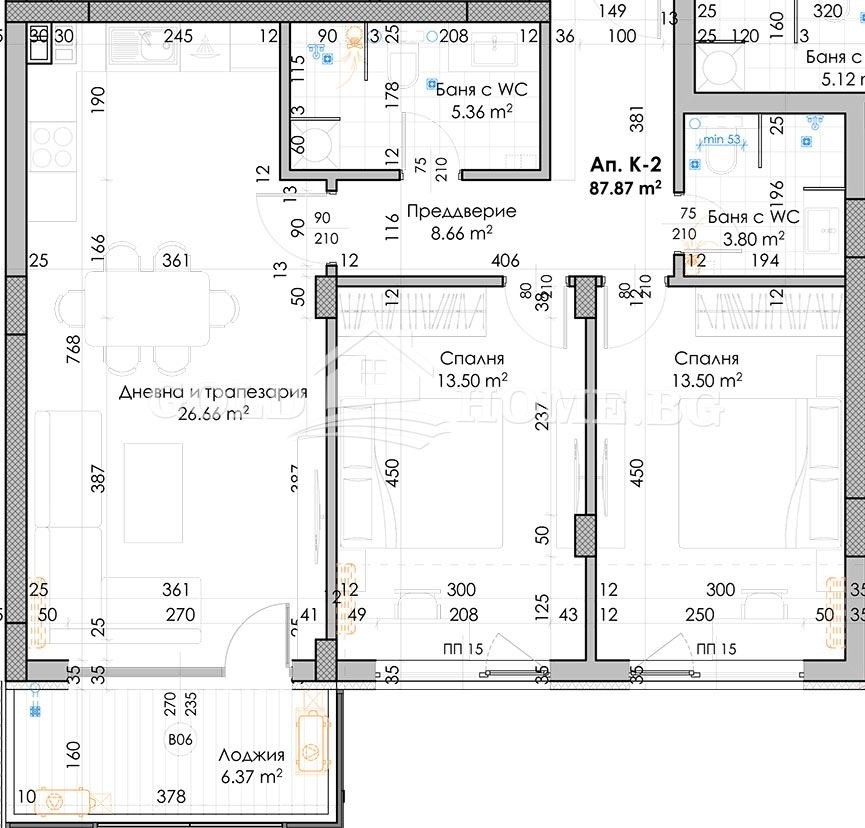 Продава 3-СТАЕН, гр. Пловдив, Южен, снимка 11 - Апартаменти - 53883175