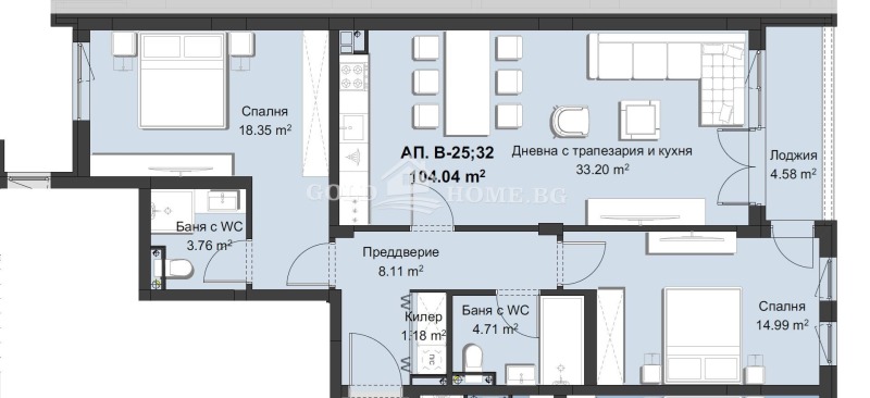 Продава 3-СТАЕН, гр. Пловдив, Христо Смирненски, снимка 2 - Aпартаменти - 48958016