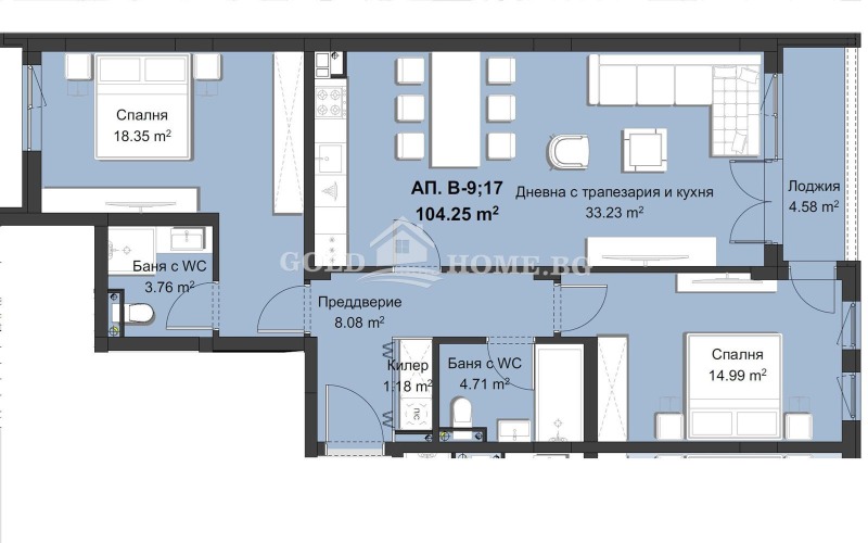 Продава 3-СТАЕН, гр. Пловдив, Христо Смирненски, снимка 4 - Aпартаменти - 48958016