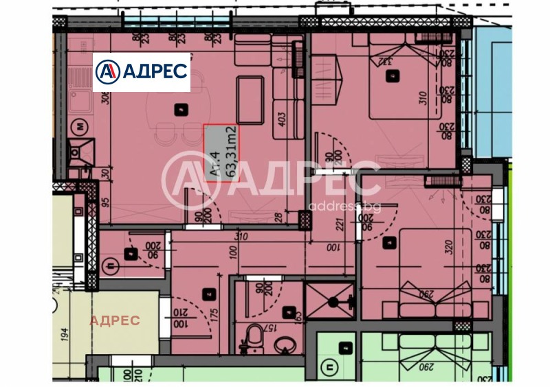 Satılık  2 yatak odası Varna , Vinica , 71 metrekare | 40553472 - görüntü [4]
