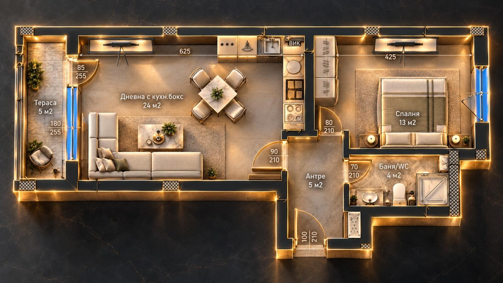 Продава 2-СТАЕН, гр. Пловдив, Младежки Хълм, снимка 6 - Апартаменти - 55310606