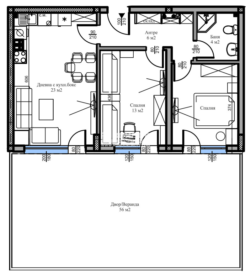 Продава 3-СТАЕН, гр. Пловдив, Беломорски, снимка 3 - Aпартаменти - 48807678