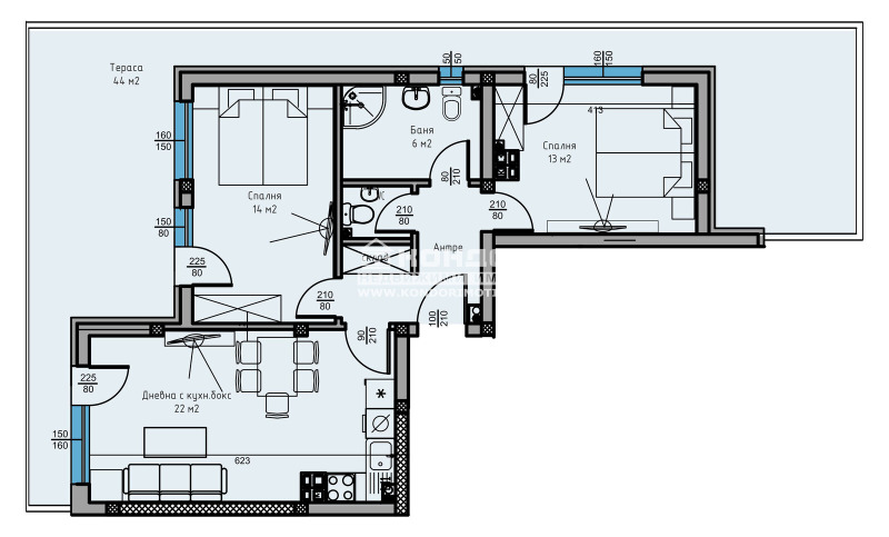 À venda  2 quartos Plovdiv , Ostromila , 135 m² | 42497839 - imagem [3]