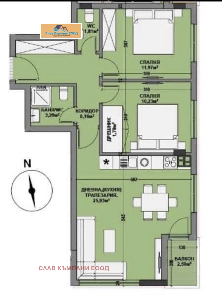 Продава 3-СТАЕН, гр. Варна, Младост 1, снимка 2 - Aпартаменти - 47446994