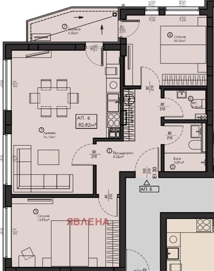 Продава 3-СТАЕН, гр. София, Малинова долина, снимка 2 - Апартаменти - 54618201