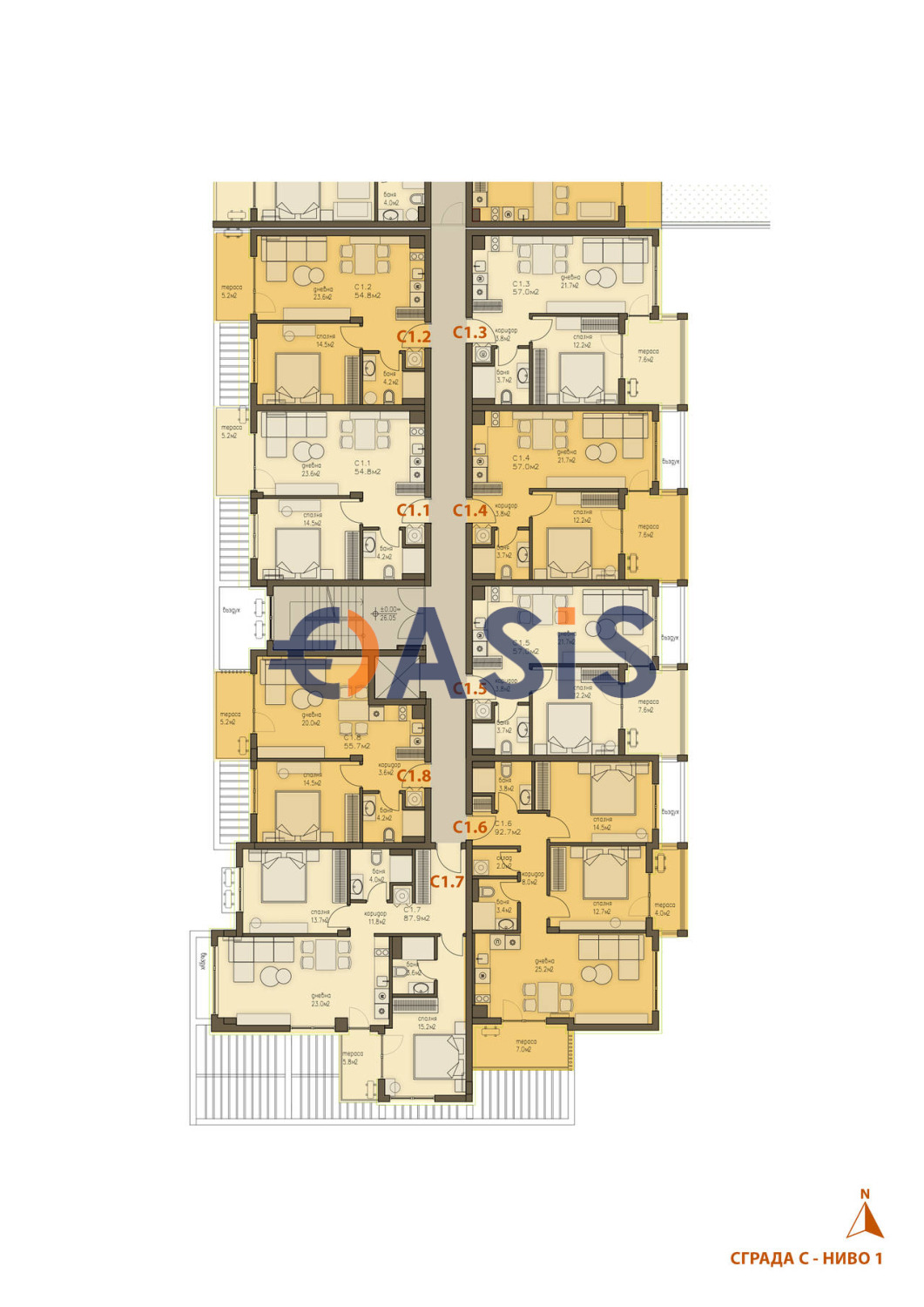 Продава 3-СТАЕН, гр. Свети Влас, област Бургас, снимка 15 - Апартаменти - 54232836
