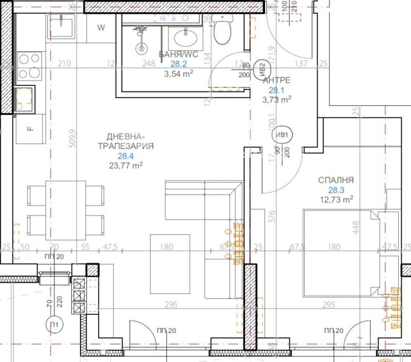 Продава 2-СТАЕН, гр. София, Обеля 2, снимка 2 - Апартаменти - 52525216