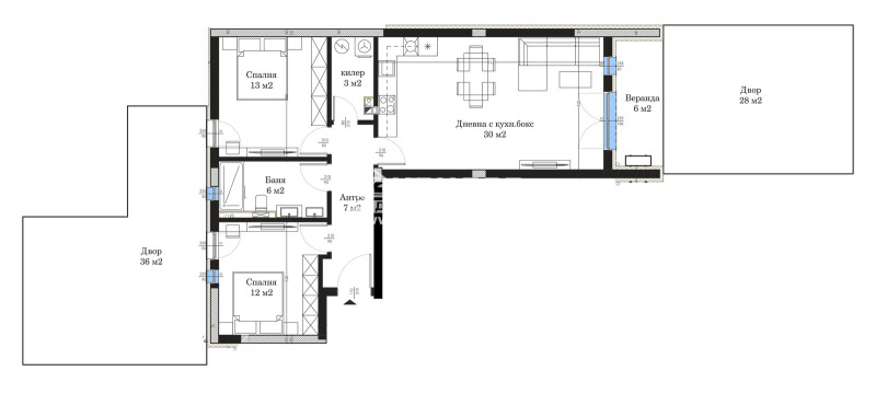 Продава 3-СТАЕН, гр. Пловдив, Христо Смирненски, снимка 3 - Aпартаменти - 45181389