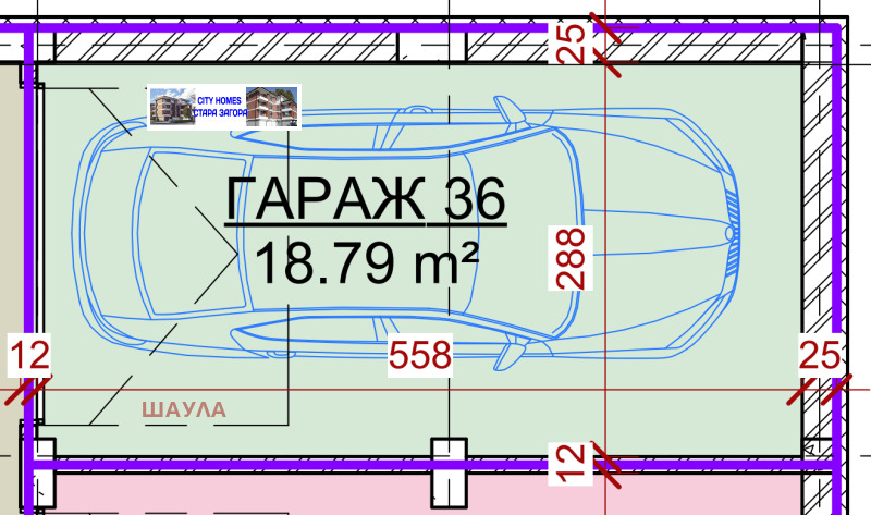 Na prodej  Гараж, Паркомясто Stara Zagora , Železnik - iztok , 24 m2 | 84891590