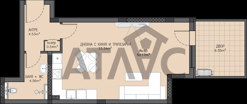 Продава 1-СТАЕН, гр. Пловдив, Беломорски, снимка 7 - Aпартаменти - 47228620