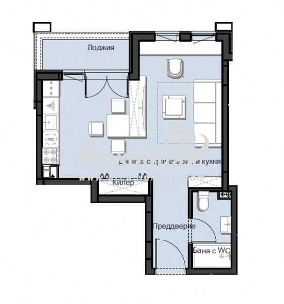 Zu verkaufen  Studio Plowdiw , Hristo Smirnenski , 59 qm | 49354939 - Bild [6]