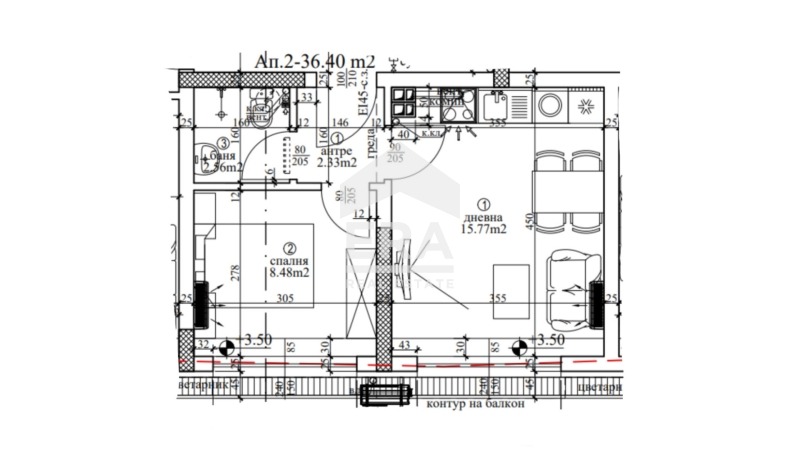 Продава 2-СТАЕН, гр. Варна, Погреби, снимка 2 - Апартаменти - 55817448
