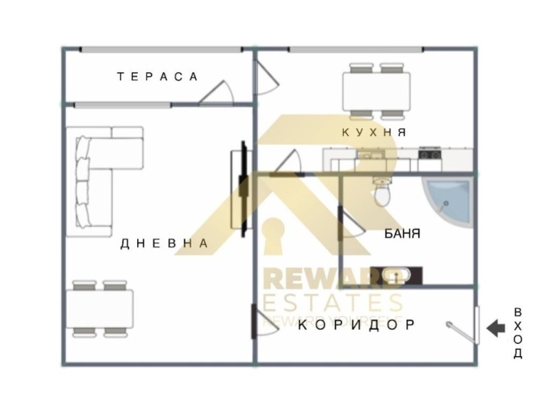 Продава  2-стаен град София , Хаджи Димитър , 44 кв.м | 45539558 - изображение [2]