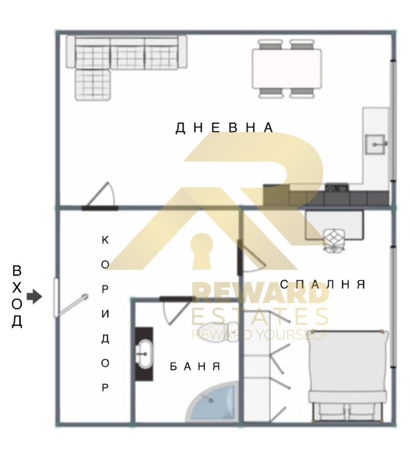 Te koop  1 slaapkamer Sofia , Chadzji Dimitar , 44 m² | 45539558 - afbeelding [2]