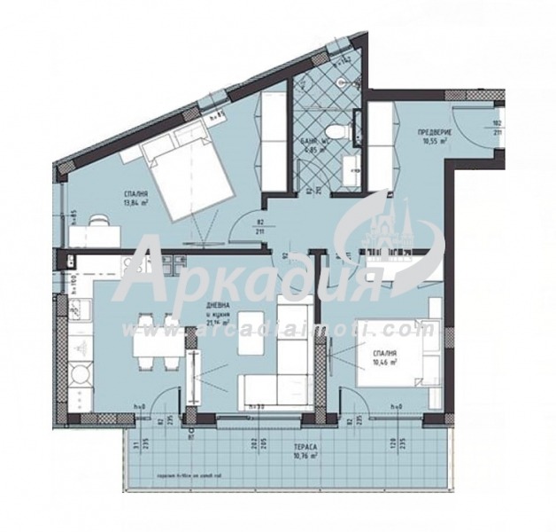 Zu verkaufen  2 Schlafzimmer Plowdiw , Hristo Smirnenski , 93 qm | 79593757 - Bild [2]