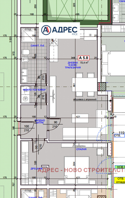 À venda  1 quarto Ruse , Zdravec Iztok , 85 m² | 61731122 - imagem [3]