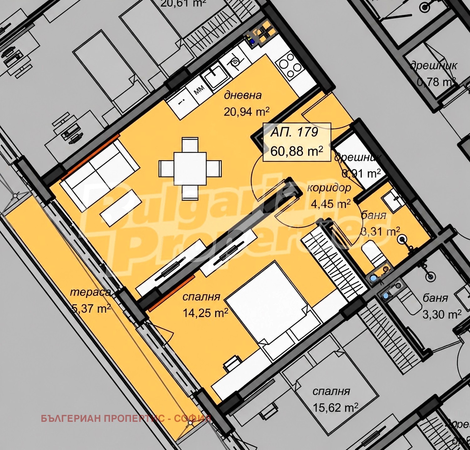 Продава 2-СТАЕН, гр. София, Младост 4, снимка 3 - Апартаменти - 54351218