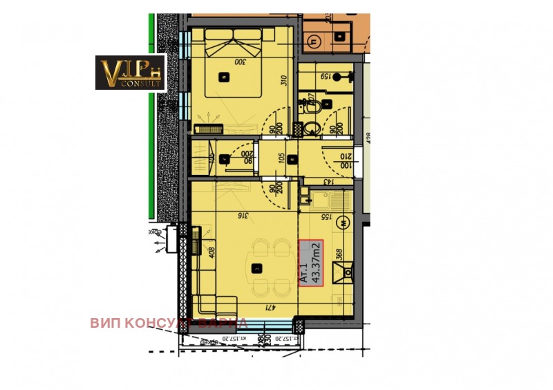 Продается  1 спальня Варна , Виница , 49 кв.м | 62738257 - изображение [2]